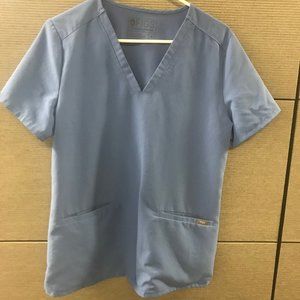 Figs Casma Scrub Top Medium Ceil Blue